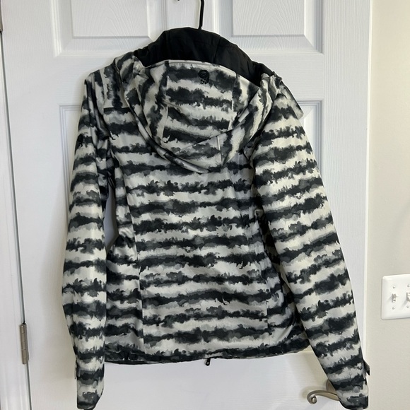MOUNTAIN HARDWARE Barnsie Recco Gray Watercolor Hooded Jacket Womens size Small - Picture 11 of 11